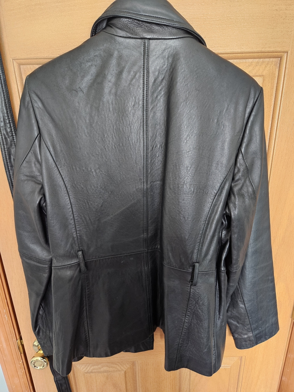 Worthington Black Leather Women's Jacket with Belt - Picture 8 of 16